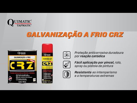 Galvanização a Frio em Spray CRZ 300ml Quimatic - Vídeo explicativo