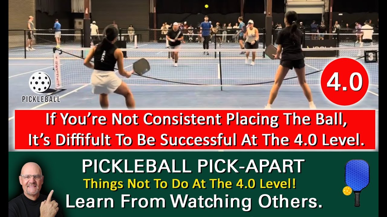 Pickleball! If You Hit Shots Like This, Chances Are, It Will Be Tough To Compete At The 4.0 Level!