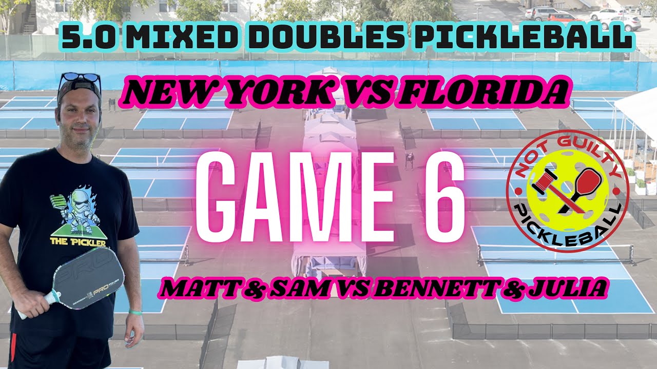 5.0 Mixed Doubles Pickleball | Matt & Sam vs Bennett & Julia | CityPickle West Palm Beach | Game 6