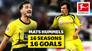 Mats Hummels — 16 Seasons, 16 Goals