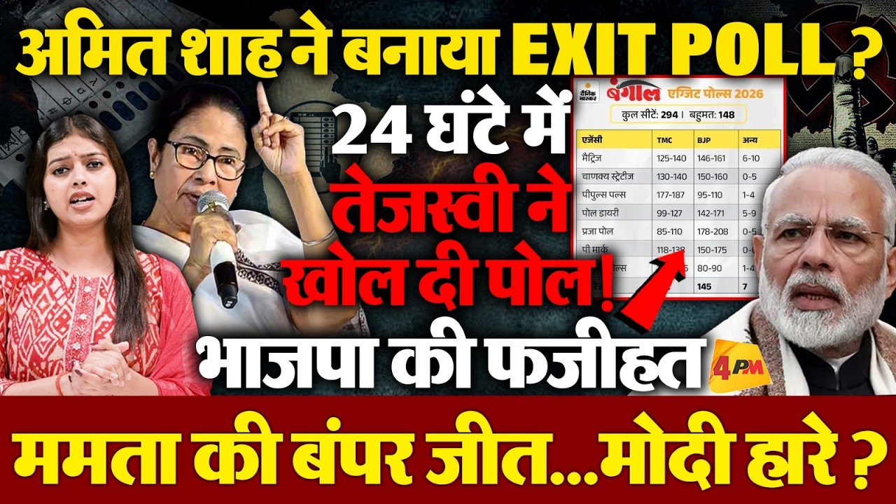 क्या अमित शाह ने बनाया एग्जिट पोल ? वीडियो से मचा हड़कंप, सारे आंकड़े झूठे निकले !