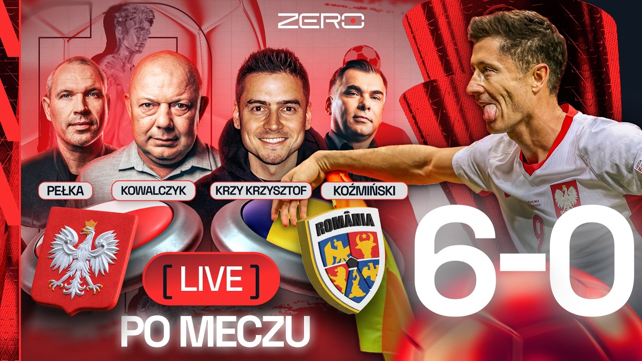 POLSKA - RUMUNIA 6:0! LEWANDOWSKI Z HAT-TRICKIEM - KOWAL, KOŹMIŃSKI, PEŁKA, KRZY KRZYSZTOF - LIVE