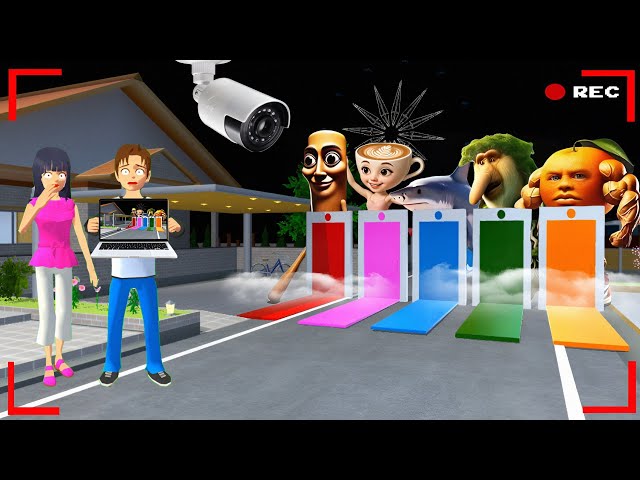 Yuta Mio Panik CCTV Merekam PINTU PORTAL ANOMALI 😱| Sakura School Simulator