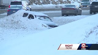 Abandoned cars on Missouri highways pose challenges after blizzard hits Kansas City