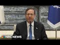 Israel is ‘ready’ for another humanitarian pause, President Herzog says