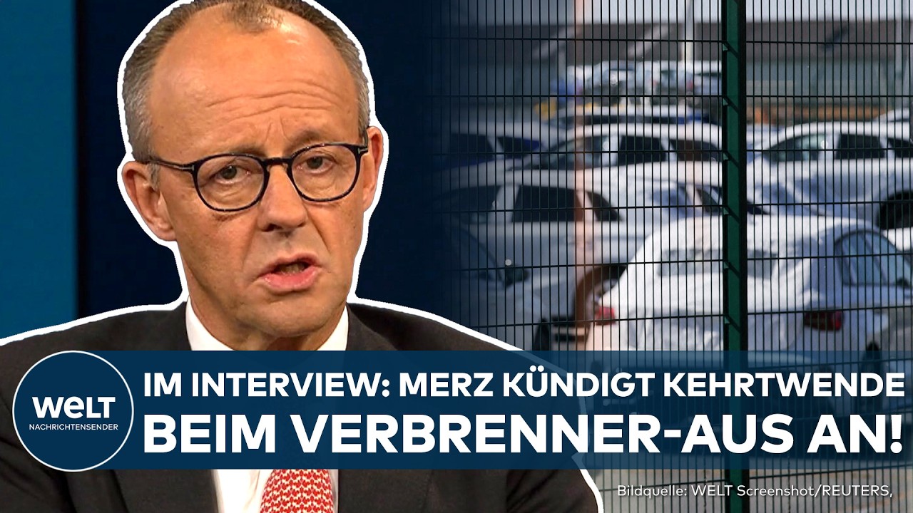 FRIEDRICH MERZ: Kanzler-Klartext zu Verbrennern im Interview! "Daran sollten wir nicht festhalten"