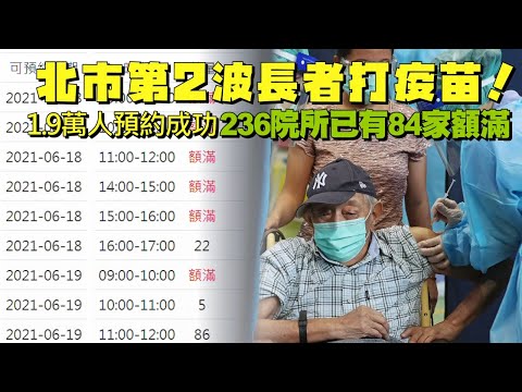 台北市長柯文哲力推長者施打疫苗預約系統　台北市第2波長者打疫苗！系統開放1小時近1.9萬人預約成功　236院所84家已額滿 | 台灣新聞 Taiwan 蘋果新聞網