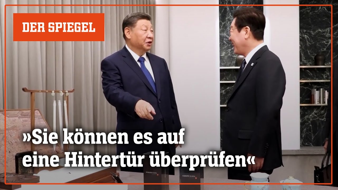 Humorvoller Moment mit Chinas Staatschef Xi Jinping | DER SPIEGEL