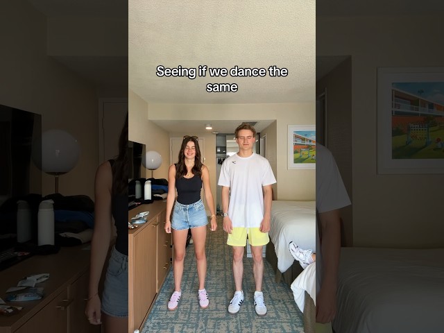 Seeing if we dance the same!