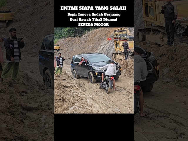 Akibat Ulah Sepeda Motor,Sopir Mobil Innova Sampai Marah #toyotainnova #innova #cars