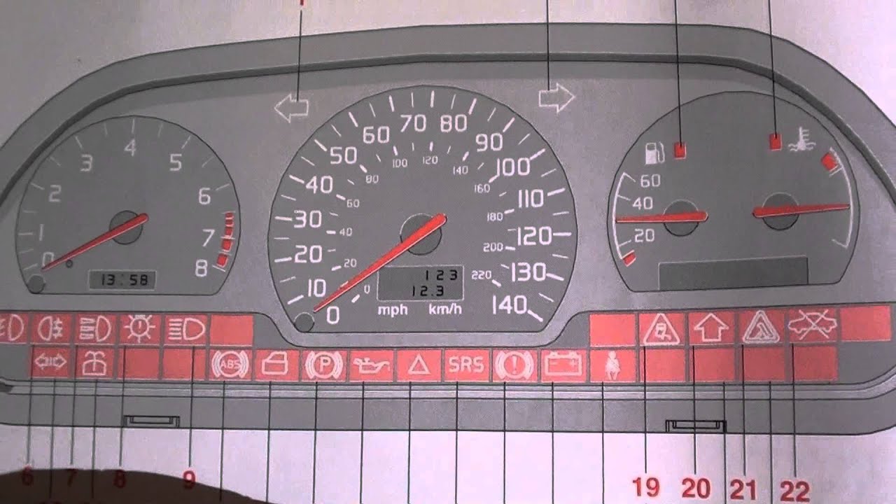 Volvo S40 V40 SRS Airbag Warning Light - How To Turn Off - YouTube