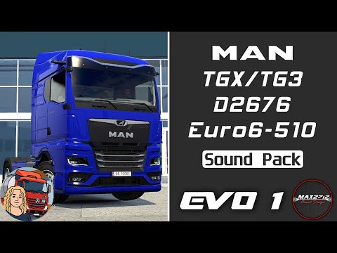 2022 MAN TGX (TG3) 510 D2676 Sound Pack v1.2 1.57