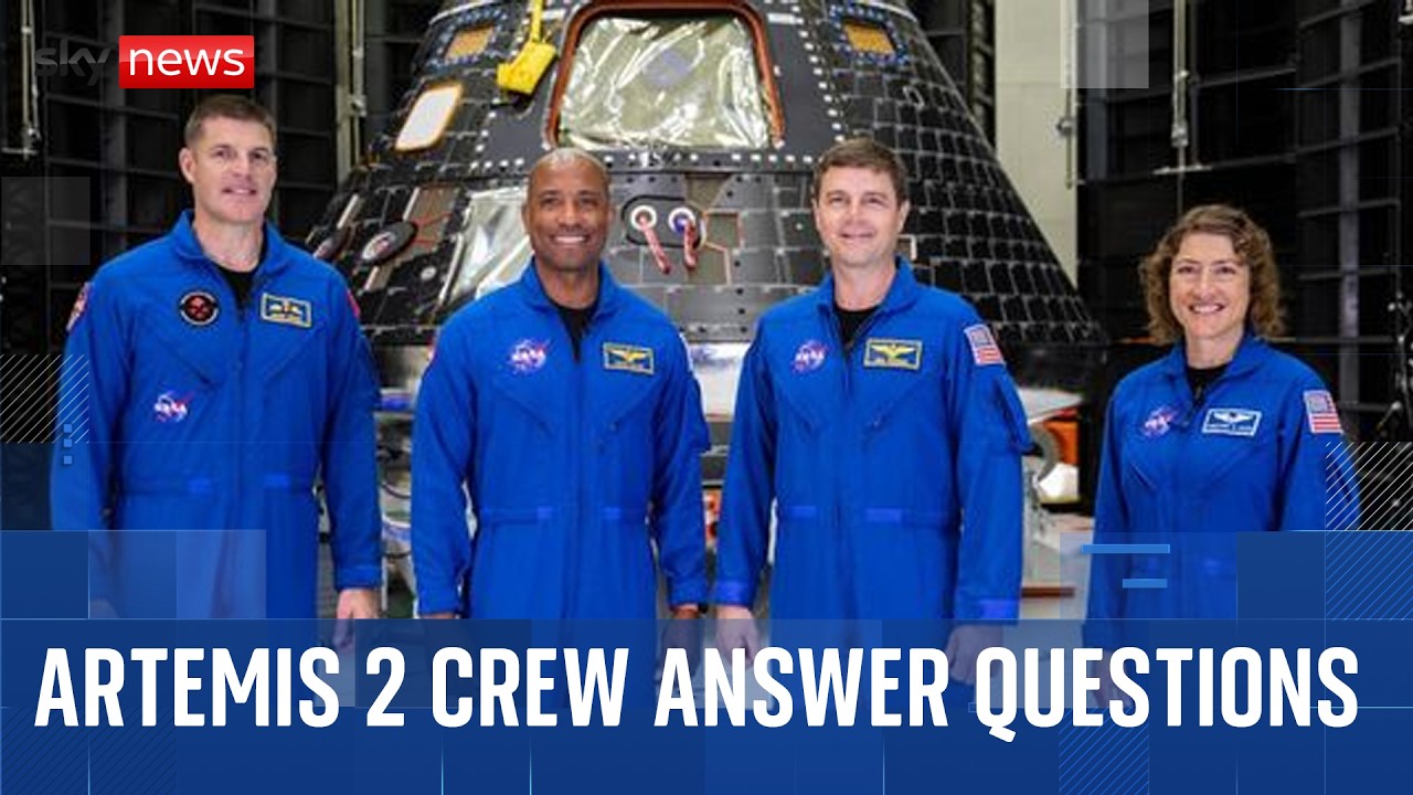 NASA crew take questions ahead of historic moon mission