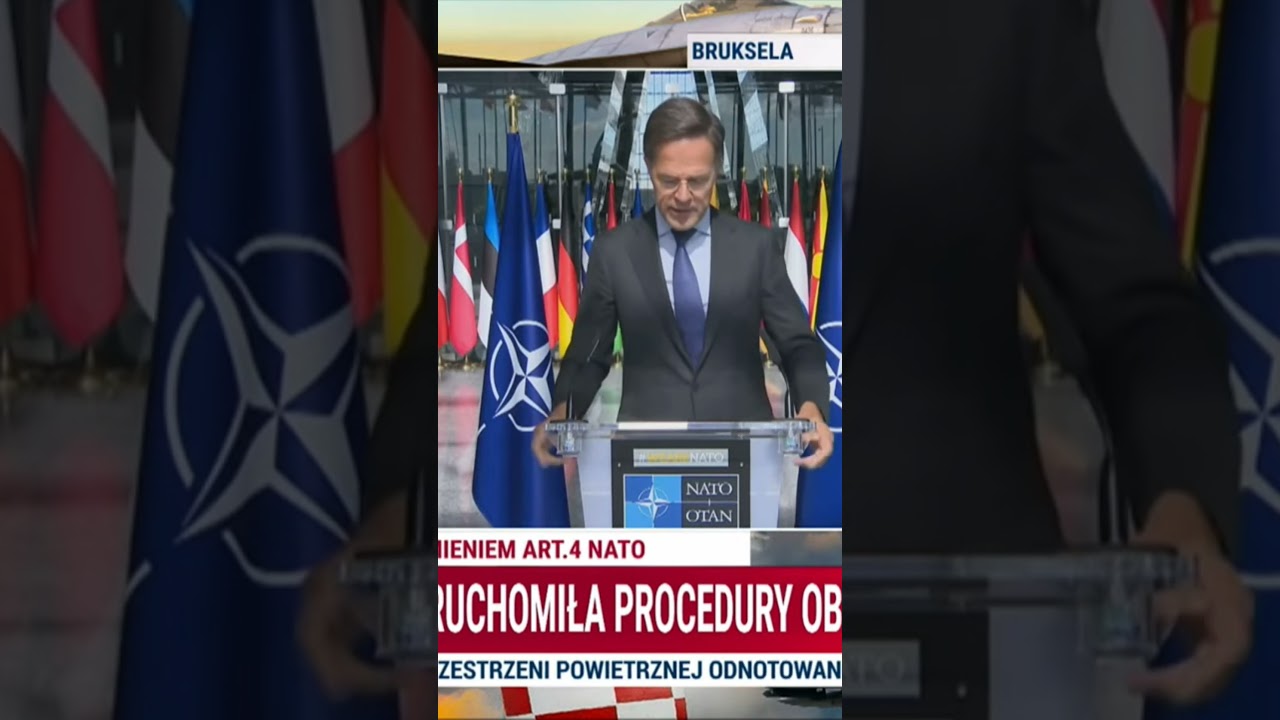 Bruksela Rutte: Polska, jako kraj NATO, została obroniona! Potępiamy Rosję, to nie był wypadek