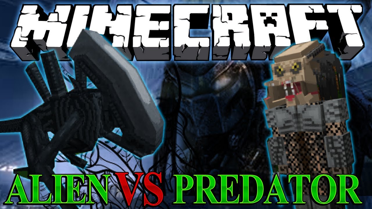 Minecraft aliens vs predator. Майнкрафт хищник против чужого. Хищник майнкрафт. Aliens vs Predator майнкрафт. Чужой и хищник майнкрафт.