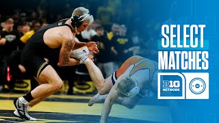 Select Matches: Oklahoma State at Iowa | Big Ten Wrestling | 02/23/2025