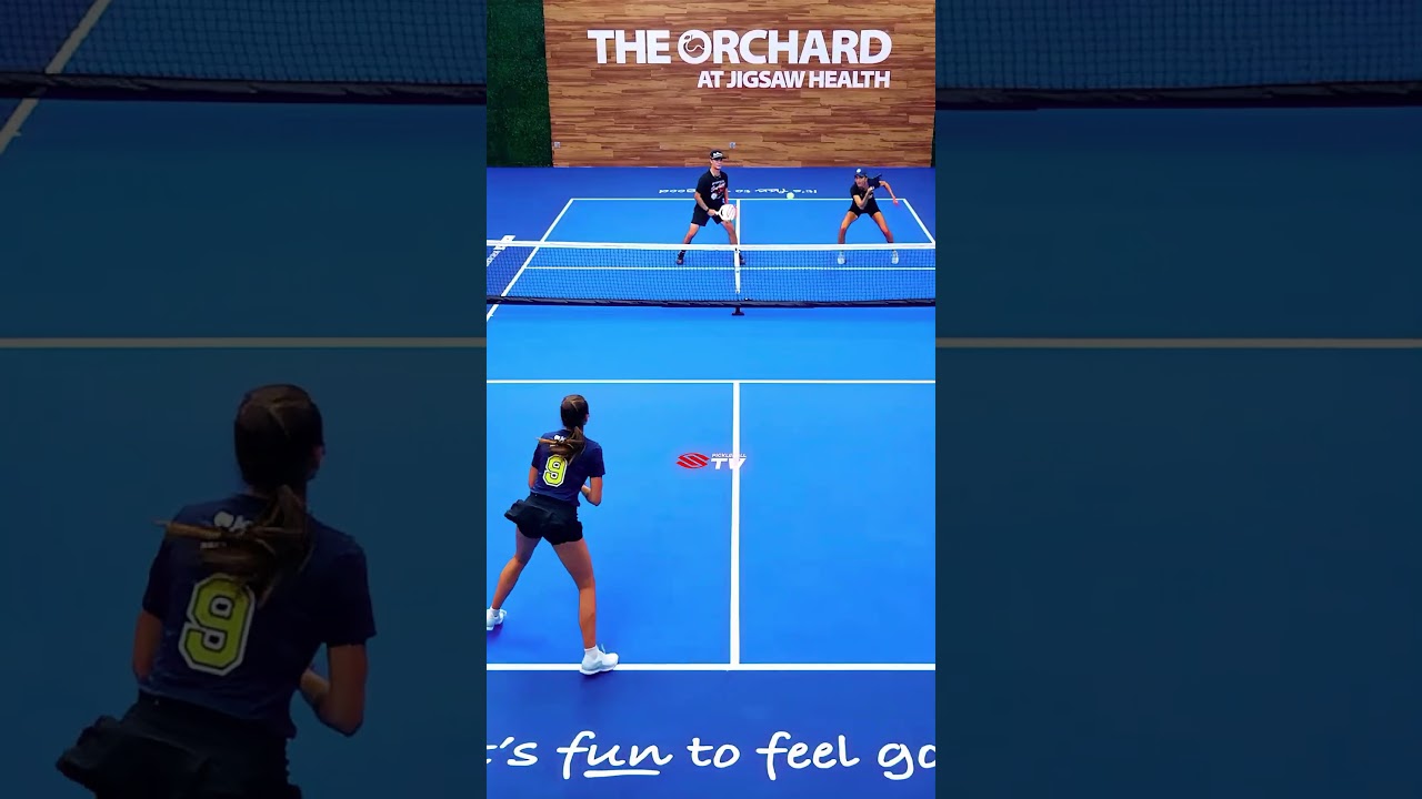 Genius shot 🙌 #pickleball #pickleballislife #pickleballhighlights