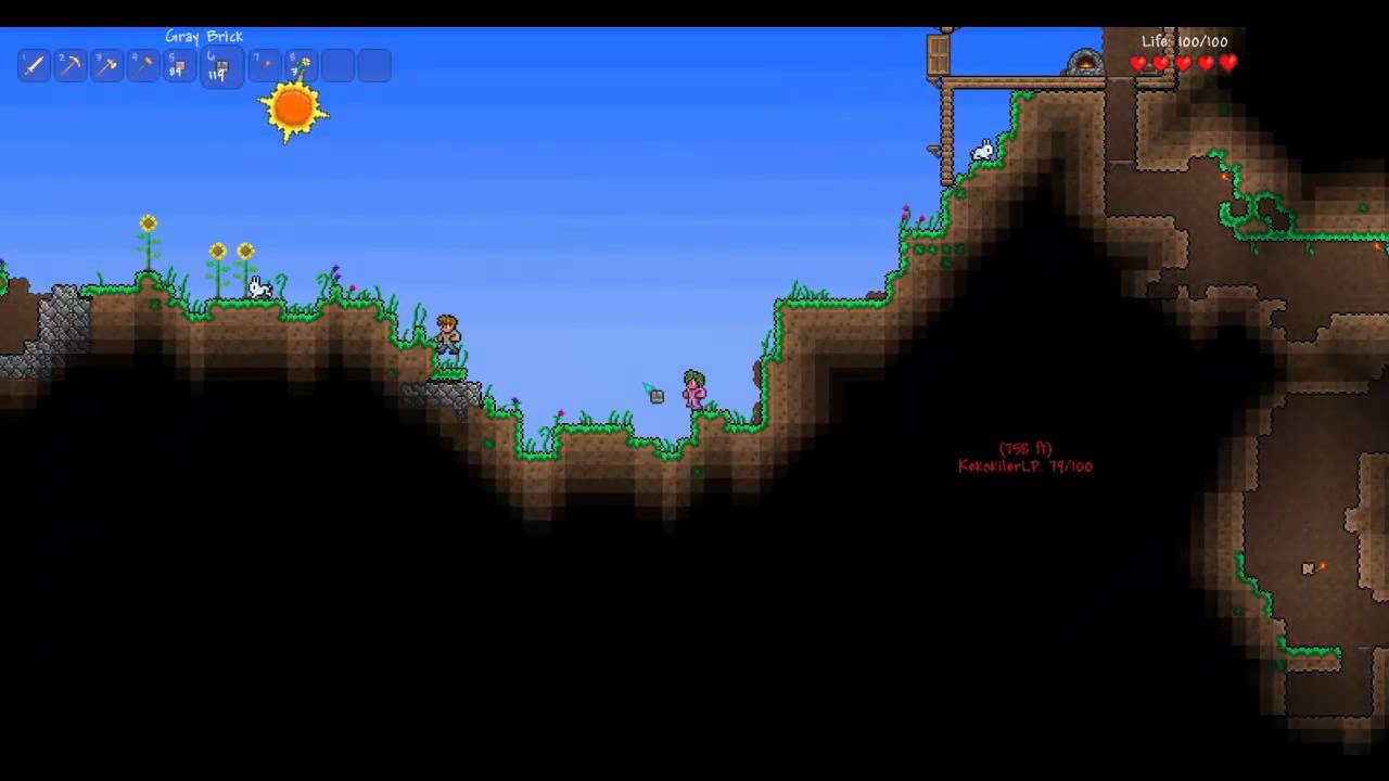 Let´s Play Together Terraria #3 Haus bau unter der Erde - YouTube