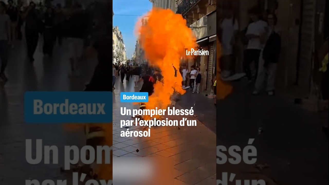Blocus des lycées : un pompier blessé dans l'explosion d'un aérosol à Bordeaux