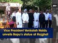 Vice President Venkaiah Naidu unveils Bapu’s statue at Rajghat