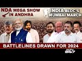Lok Sabha Polls 2024 | NDA Star Power In Andhra, Rahul Gandhis Opposition Rally In Mumbai