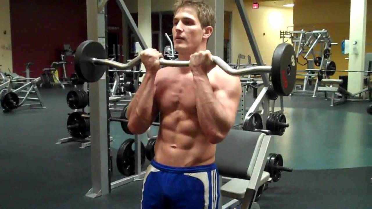How To: Inside-Grip Bicep Curl With E-Z Bar Curl - YouTube