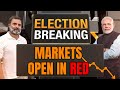 LIVE | Lok Sabha Election Results | Share Markets | Markets Open In Red | #electionresult2024