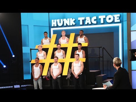 Ellen Introduces 'Hunk Tac Toe'