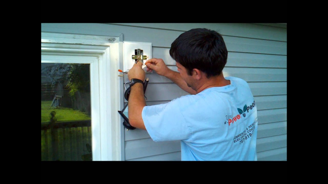 Installing Exterior Home Depot Or Lowes Light Fixture Wmv