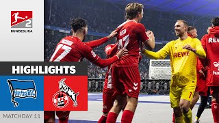 Köln Grab 3 Away-Points! | Hertha BSC — 1. FC Köln 0-1 | Highlights | Matchday 11 — Bundesliga 2