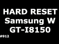 Сброс настроек Samsung W I8150 (Hard Reset Samsung W GT-I8150)