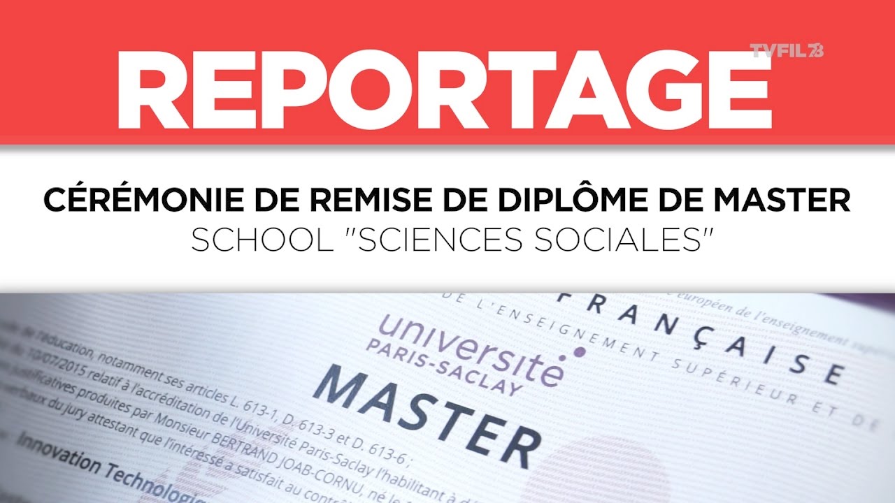 REMISE DE DIPLÔME DE MASTER / SCHOOL SCIENCES SOCIALES