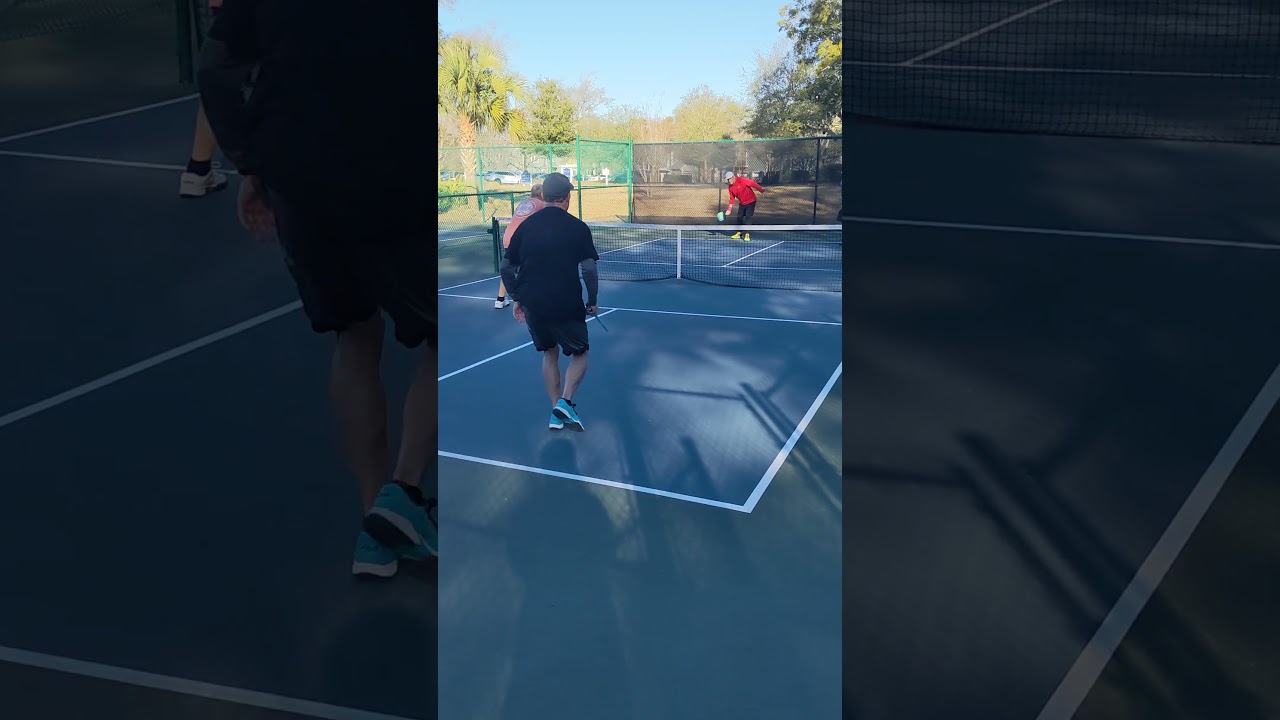 that had wicked topspin #pickleballdoubles #pickleballrocks #tennis #badminton #pickleball