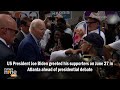 US President Joe Biden Greets Supporters in Atlanta Ahead of Presidential Debate | News9