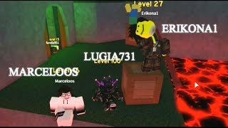 Teaching Two Noobs How To Play Flood Escape 2 - roblox flood escape 2 playing with the warriors