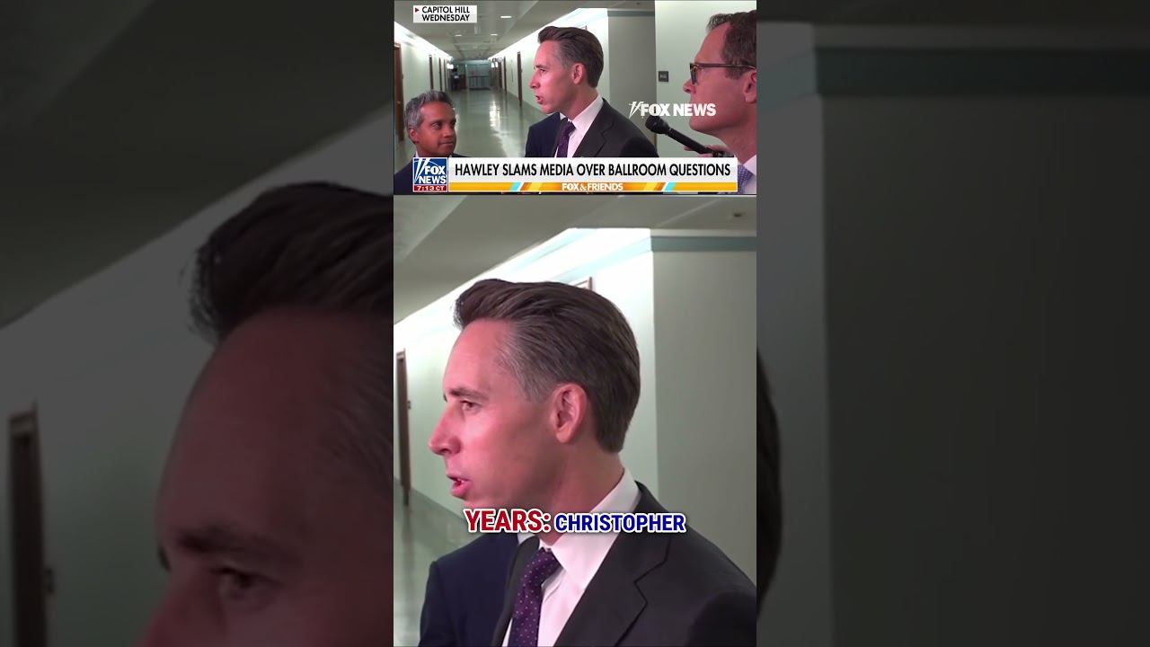 Hawley EVISCERATES reporters over ballroom questions #foxnews #news #us #fox