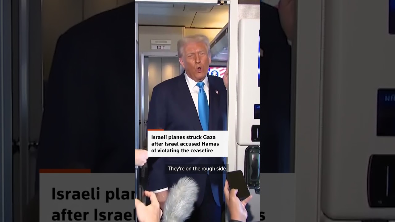 Trump says Gaza ceasefire holds despite Israeli airstrikes