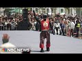 Humanoid robots run a Chinese half-marathon alongside human competitors