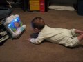 Baby Matt & pets enjoy the aquarium toy