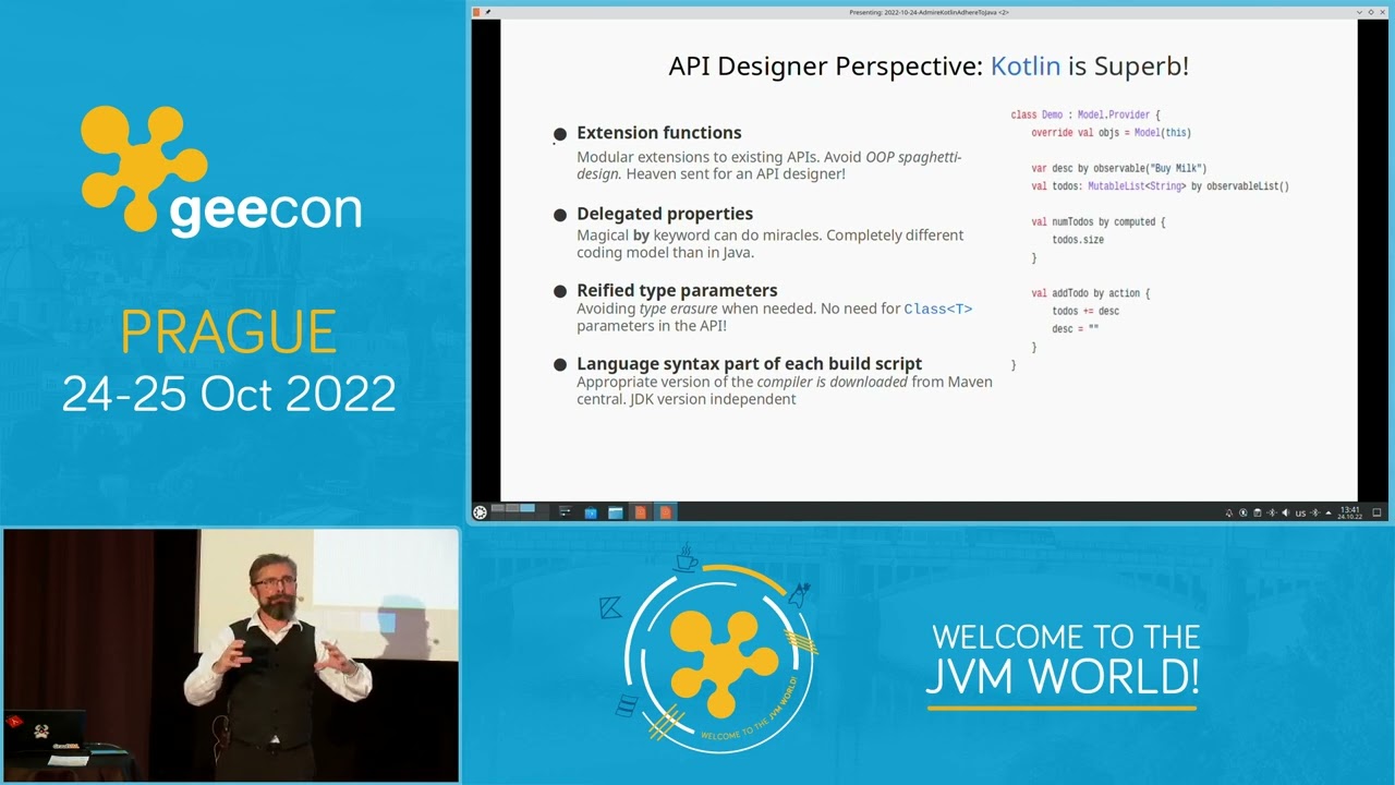 GeeCON Prague 2022: Jaroslav Tulach - Admire Kotlin. Adhere to Java