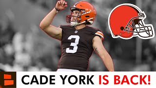 WOW! Browns Re-Sign Kicker Cade York In NFL Free Agency | Cleveland Browns News