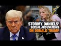 Stormy Daniels Sexual Accusations on Donald Trump: Trumps Hush Money Trial Drama | News9