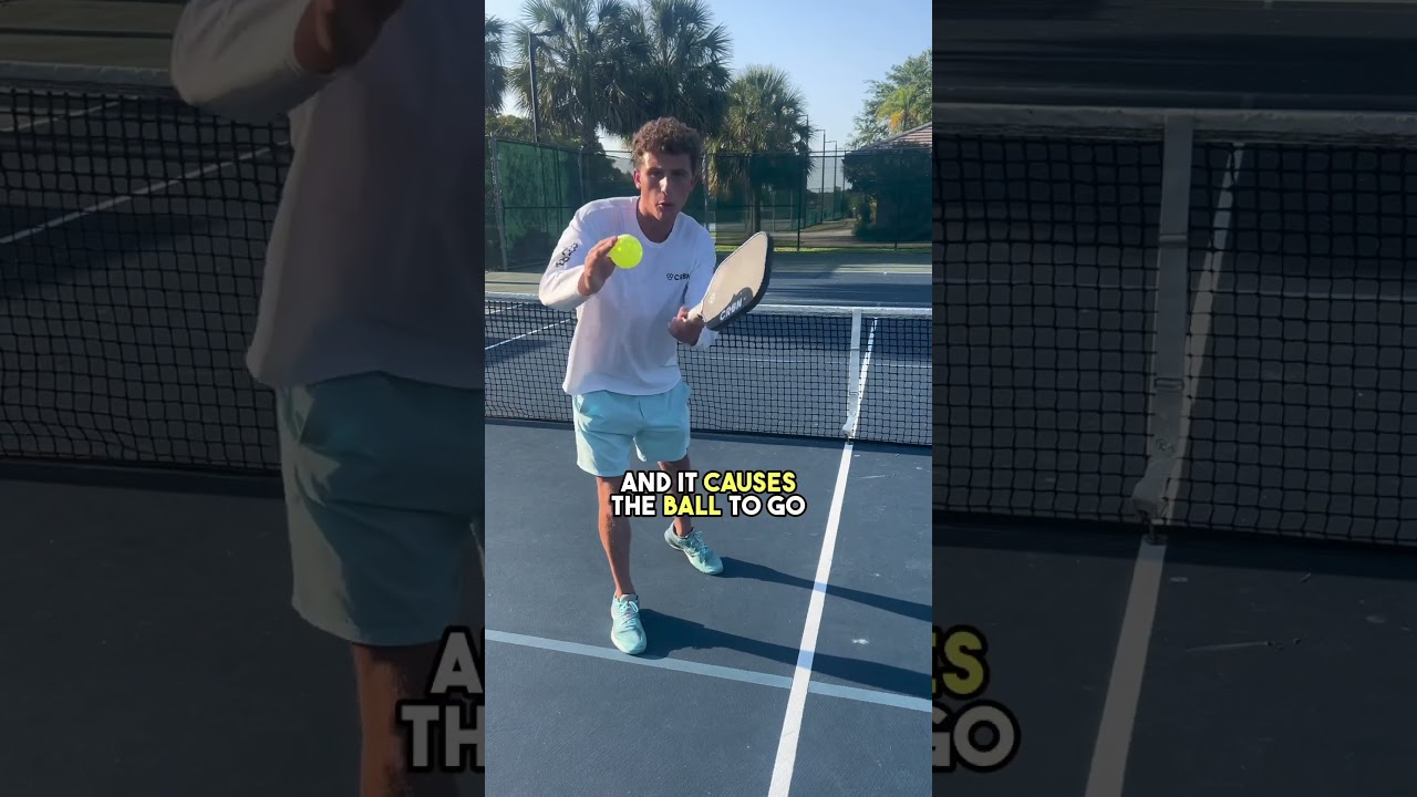 How to hit the Screwball Serve! #pickleballtips #pickleball #shorts