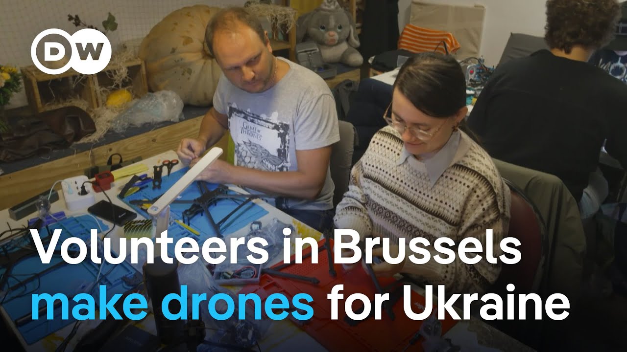The Ukrainian volunteers building drones for the frontline | DW News
