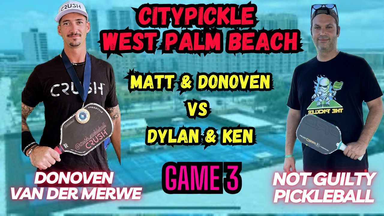 5.0 Mens Doubles Pickleball | Matt & Don vs Dylan & Ken | CityPickle West Palm | Game 3