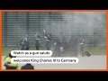 King Charles welcomed with gun salute in Germany