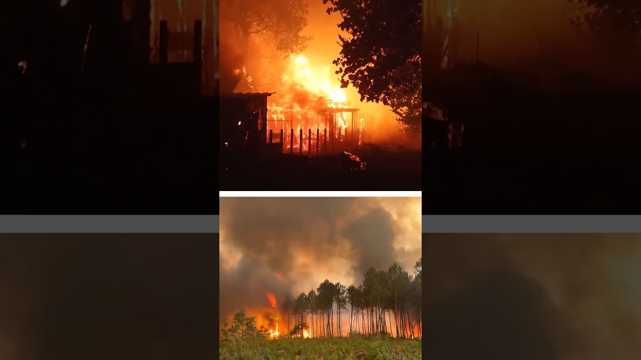 Incendie sur la presqu’île du cap Ferret : plus de 10 000 hectares brûlés