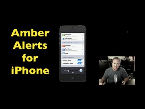 iPhone Amber Alert ~ How To Turn On Or Off - YouTube