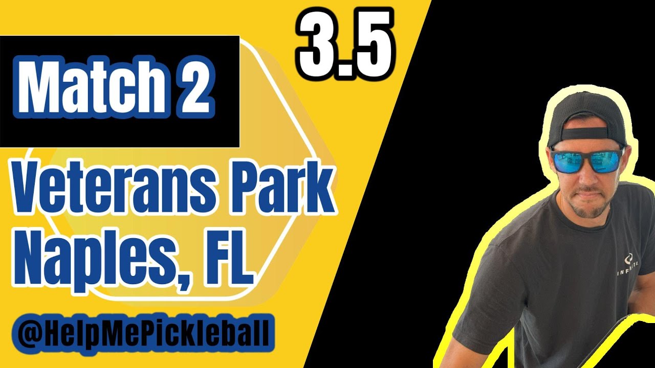 Pickleball @ Veterans Park Naples Florida Best of 3 MATCH 2 4K HD wow!