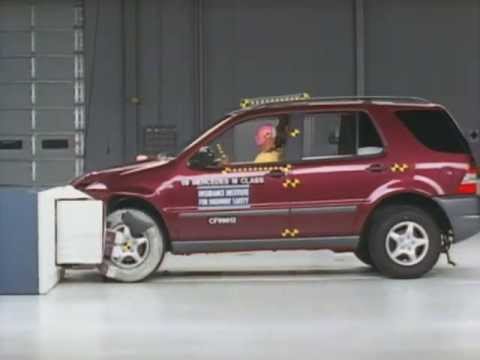 วิดีโอทดสอบการชน Mercedes Benz ML คลาส W163 1997-2001